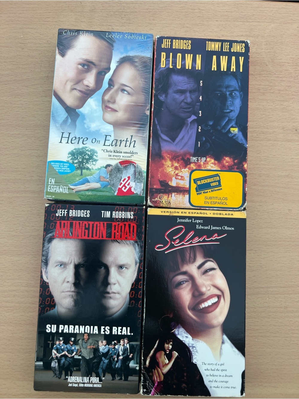 En Espanol VHS Movie Lot Of 4 Spanish